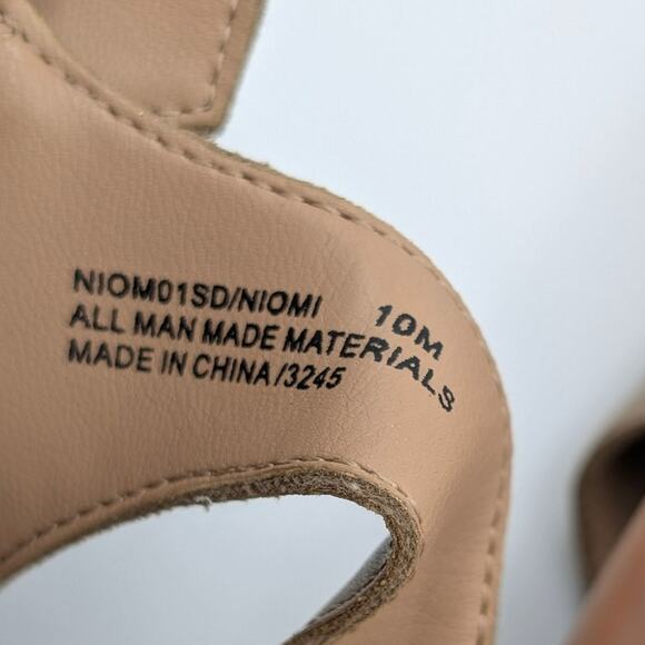 Blondo Niomi Slide Sandal Adjustable Ankle Strap Women's Sand Size US10M EU41 - Picture 7 of 10